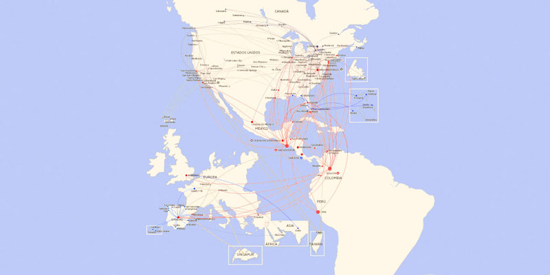 Avianca Route Map